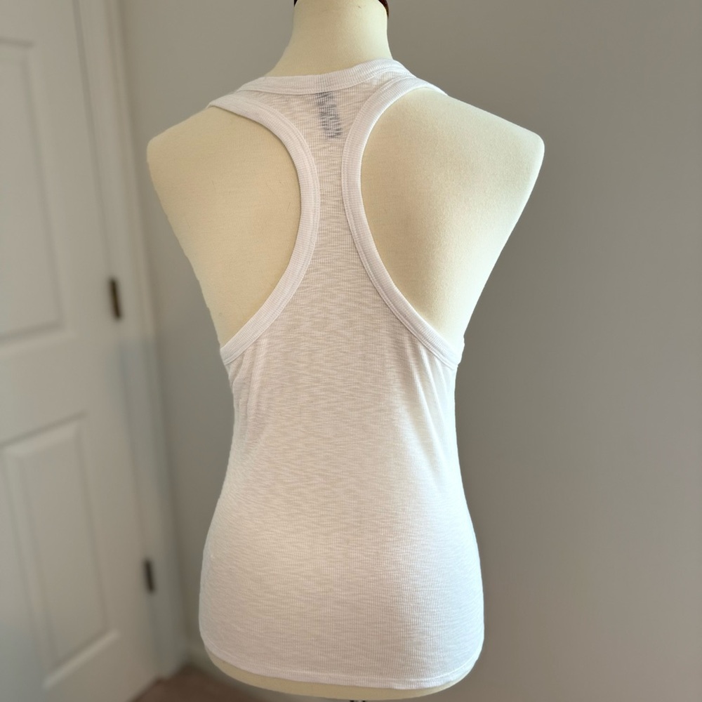 Vuori White High-Neck Ribbed Tank - Picture 2 of 8